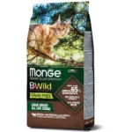 Беззерновой корм для кошек крупных пород с 2-х месяцев Monge Cat Bwild Grain Free с буйволом