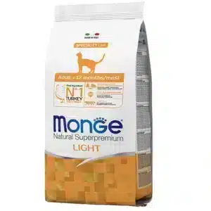 Сухий корм Monge Cat Light з індичкою для котів
