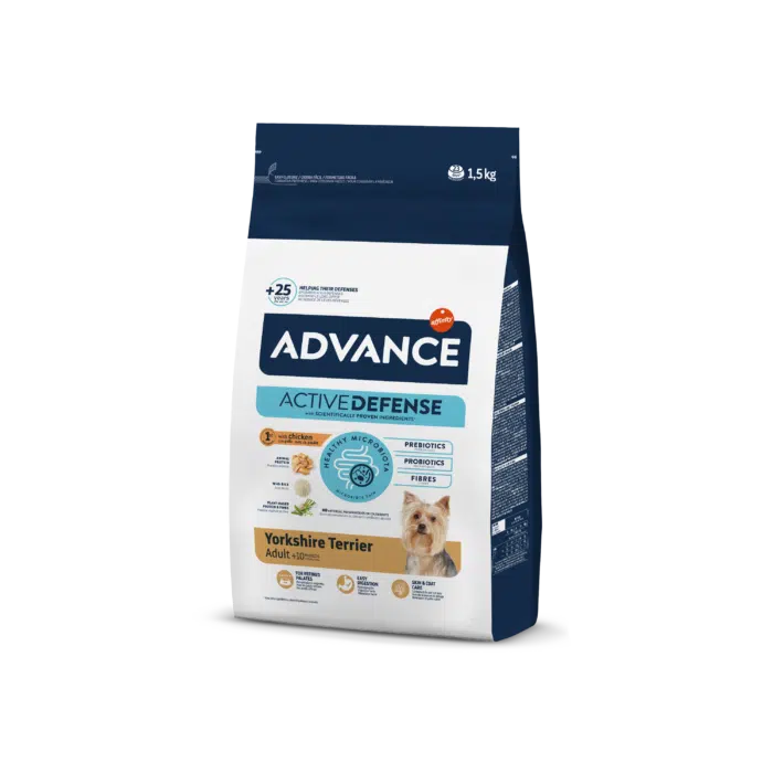 Корм для Йоркширських тер'єрів Advance Dog Yorkshire з куркою та рисом, 1,5 кг