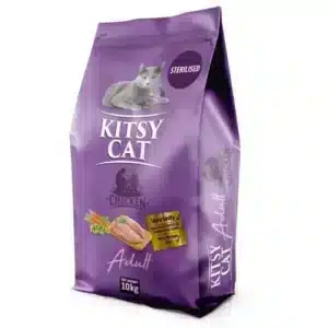 Сухий корм KITSY CAT з куркою для стерилізованих котів, 10 кг