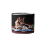 LANDOR Полноценный сбалансированный влажный корм для взрослых кошек куропатка с индейкой 0,2 кг