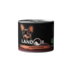 LANDOR Полноценный сбалансированный влажный корм для всех собак мелких пород ягнёнок с кроликом 0,2 кг