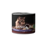 LANDOR Полноценный сбалансированный влажный корм для летних кошек телятина с сельдью 0,2 кг