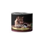 LANDOR Полноценный сбалансированный влажный корм для взрослых кошек индейка с уткой 0,2 кг
