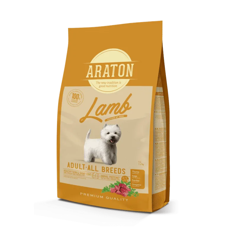 Сухий корм для дорослих собак Araton Lamb Adult All Breeds з ягням