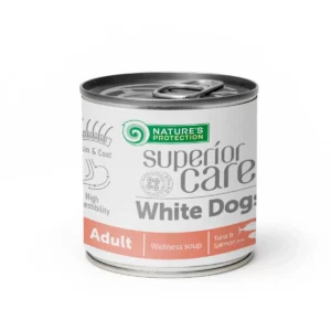 Вологий корм Nature's Protection Superior White Dogs з лососем та тунцем для собак, 140 г