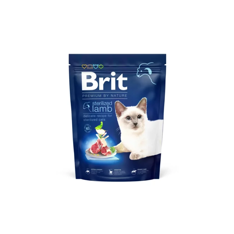 Сухий корм для стерилізованих котів Brit Premium by Nature Cat Sterilized з ягням