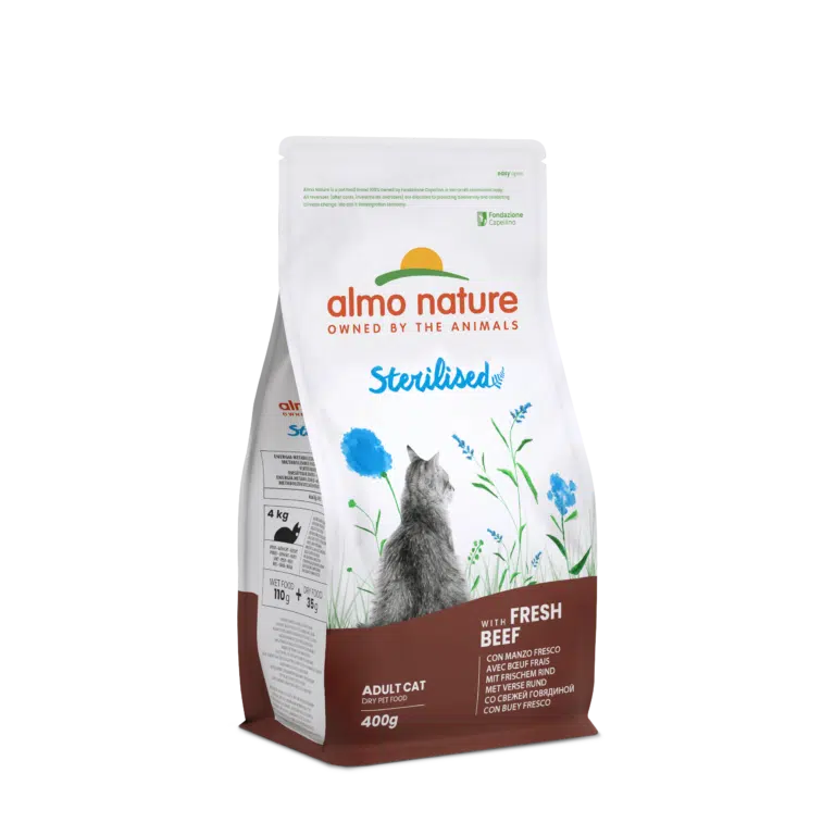 Сухий корм Almo Nature Holistic Cat з яловичиною для стерилізованих котів