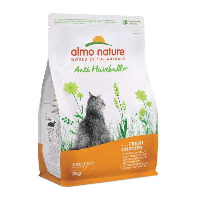 Сухий корм Almo Nature Holistic Cat для виведення шерсті у котів з куркою