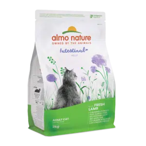 Сухий корм Almo Nature Holistic для дорослих котів з чутливим травленням з ягням