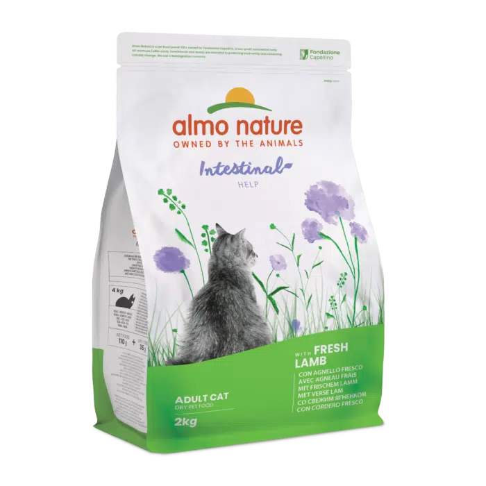 Сухий корм Almo Nature Holistic для дорослих котів з чутливим травленням з ягням