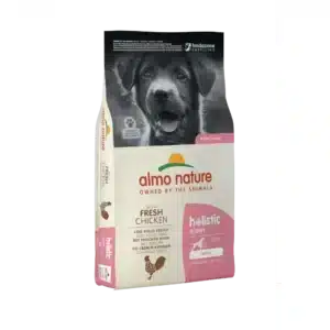 Сухий корм для цуценят великих порід Almo Nature Holistic Dog L зі свіжою куркою, 12 кг