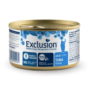 Вологий корм для дорослих котів Exclusion Adult Tuna з тунцем, 85 г