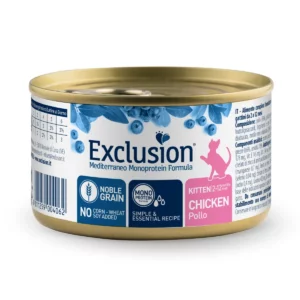Вологий корм для кошенят Exclusion Kitten Chicken з куркою, 85 г