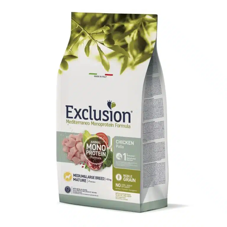 Сухий корм для літніх собак середніх та великих порід Exclusion Mature Chicken Medium & Large Breed з куркою, 3 кг