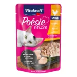 Влажный корм для кошек Vitakraft Poésie Délice pouch курица в соусе, 85 г