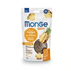 Ласощі Monge Gift Fussy Cat зі свининою та ананасами для котів