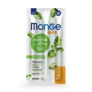 Ласощі Monge Gift Cat Sterilised з качкою та мелісою для стерилізованих котів