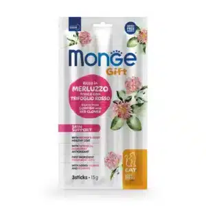 Ласощі Monge Gift Cat Skin support для шкіри та шерсті з тріскою і конюшиною для котів