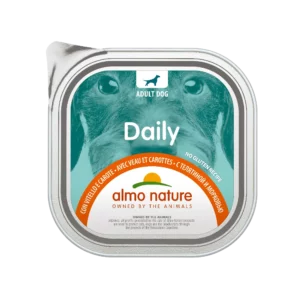 Вологий корм Almo Nature Daily Dog з телятиною і морквою для собак, 300 г