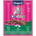 Ласощі для котів Vitakraft м'ясні палички з качкою та кроликом, 3 шт*6 г
