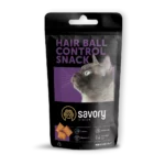 Лакомство для поощрения кошек Savory Snack Hair-ball Control, подушечки для контроля образования шерстяных комочков, 60 г