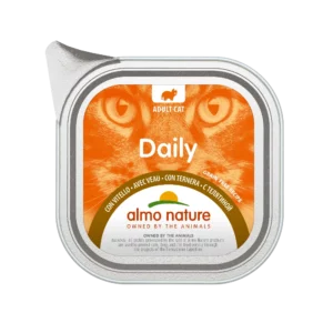 Вологий корм Almo Nature Daily Cat з телятиною для котів, 100 г
