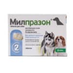 Мілпразон для цуценят та собак дрібних порід 0,5 - 5 кг, 2,5 мг/25 мг, 4 таб