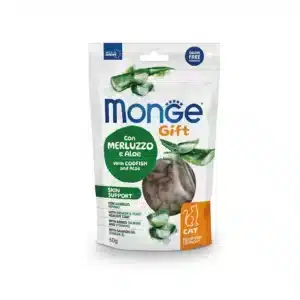 Ласощі Monge Gift Cat Skin support для шкіри та шерсті з тріскою і алое для котів