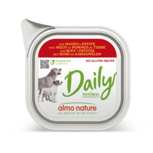 Вологий корм для собак Almo Nature Daily Dog з яловичиною і картоплею