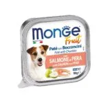 Вологий корм для собак Monge Dog Fruit з лососем і грушею, 100 г