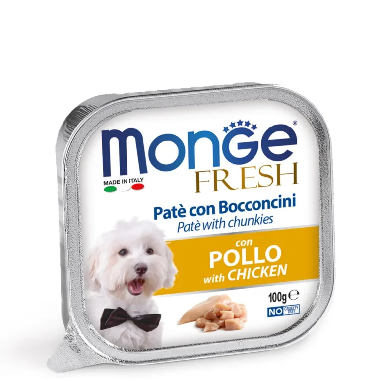 Вологий корм для собак Monge Dog Fresh з куркою, 100 г