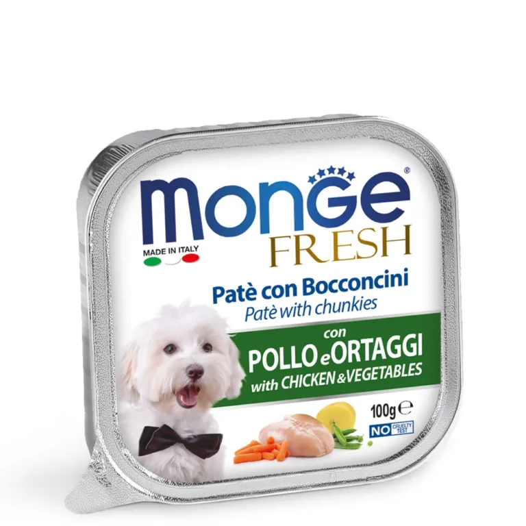 Вологий корм Monge Fresh для собак з куркою, 100 г