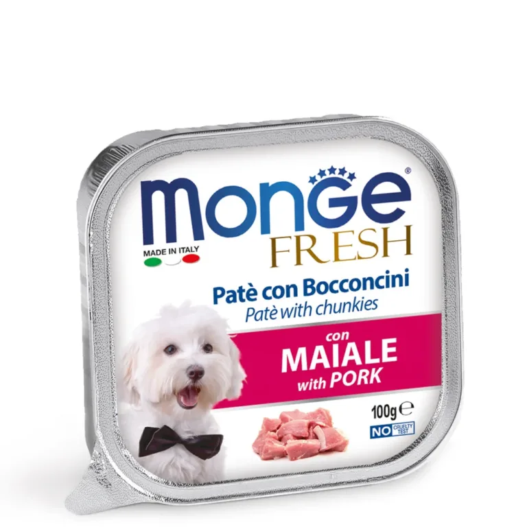 Вологий корм для собак Monge Dog Fresh зі свининою, 100 г
