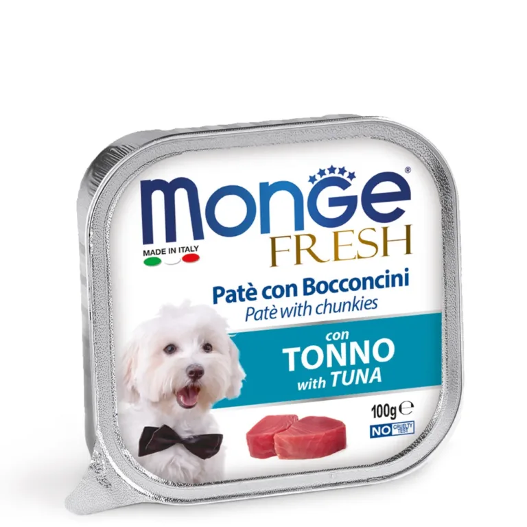 Вологий корм для собак Monge Dog Fresh з тунцем, 100 г