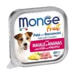 Вологий корм для собак Monge Dog Fruit зі свининою і ананасом, 100 г