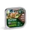 Вологий корм Monge BWILD для котів великих порід з буйволом
