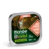 Вологий корм Monge BWILD для котів з лососем
