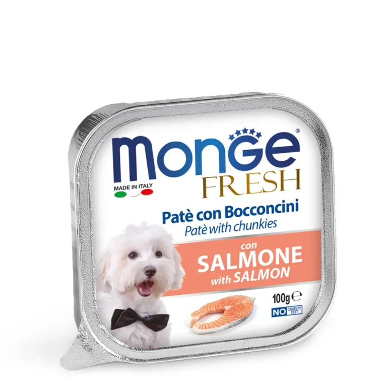 Вологий корм для собак Monge Dog Fresh з лососем, 100 г