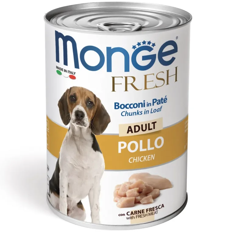 Вологий корм для собак Monge Dog Fresh з куркою, 400 г