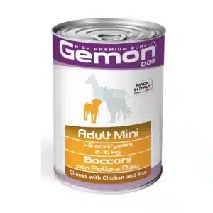 Вологий корм для дорослих собак малих порід Gemon Dog Wet Mini Adult з куркою і рисом, 415 г