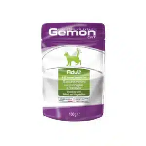 Вологий корм Gemon Cat Adult з кроликом та овочами для котів