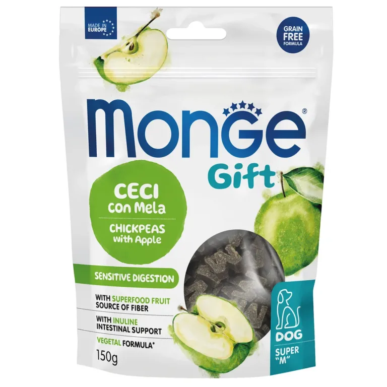Ласощі Monge Gift Dog Sensitive веганські з нутом та яблуком для собак
