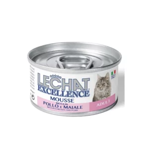 Вологий корм для дорослих котів Monge LeChat Excellenc Cat Adult зі свининою і куркою, 85 г