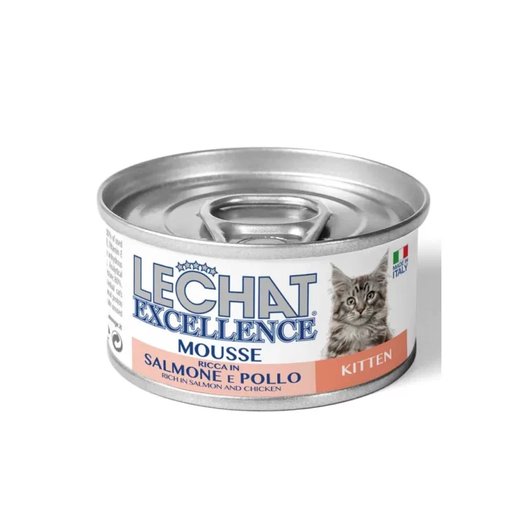 Вологий корм Monge LeChat Excellence Kitten з лососем і куркою для кошенят, 85 г
