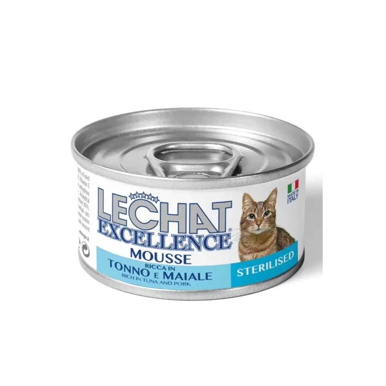 Вологий корм Monge LeChat Excellence з тунцем і свининою для стерил. котів, 85 г