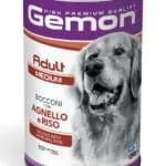 Вологий корм Gemon Medium Adult для дорослих собак з ягням і рисом, 1.25 кг