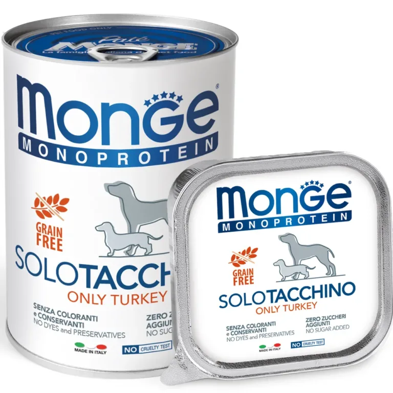Вологий корм для собак Monge Dog Solo з індичкою
