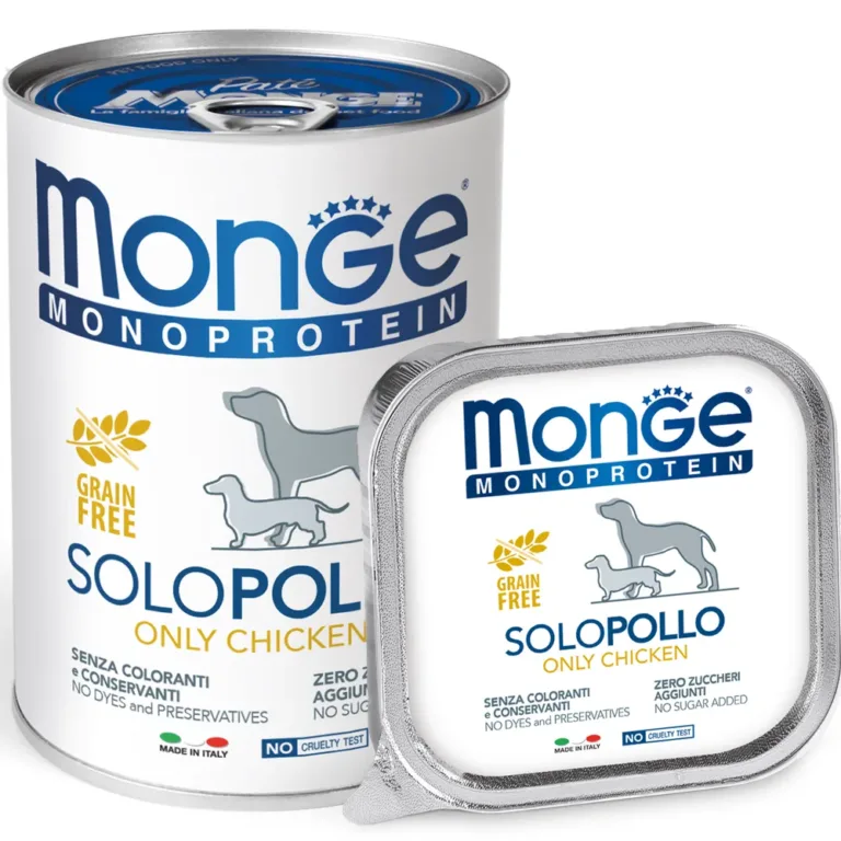 Вологий корм для собак Monge Dog Solo з куркою