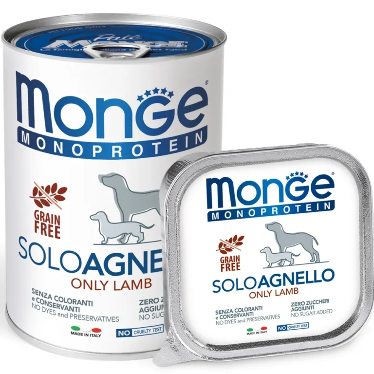 Вологий корм для собак Monge Dog Solo з ягням